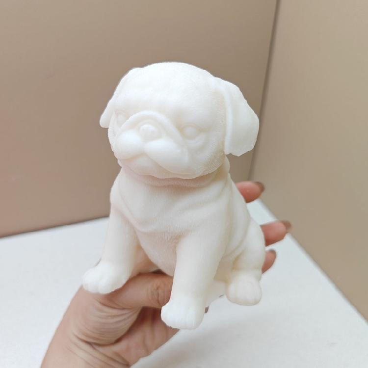 Unique Sitting Dog Silicone Mold Flexible Silicone Mold for Dog Shaped Candle Soap Making Easy Demold Moulds