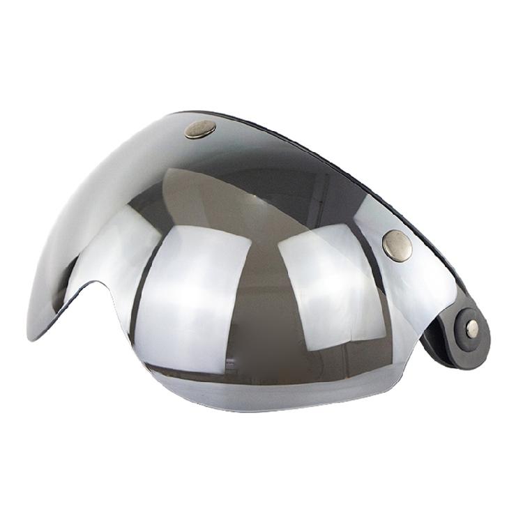 Universal 3-Snap Motorbike Helmet Visor Front Flip Up Wind Shield Len Sunglasses