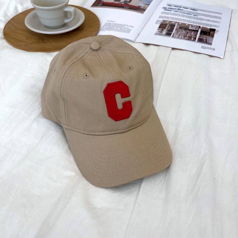 Frühling und Sommer neue Stickerei großes C weiches Oberteil Paar Ins Baseballkappe Kinder lässig vielseitig Sonnenschutz Studentenmütze Herren