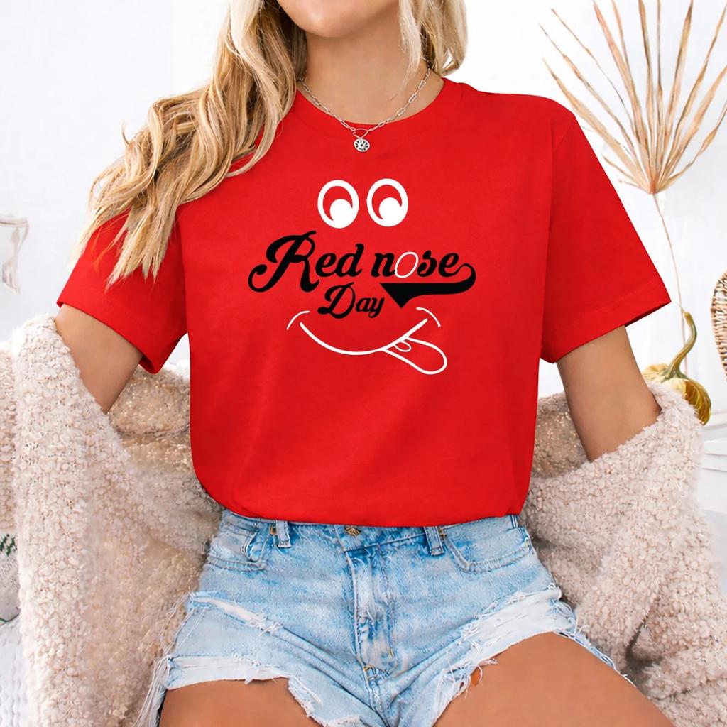 Red Nose Day 2026 T-shirt, Kids Comic Relief Funny Shirt , Red Nose Teen 4