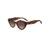 Temple Decoration Plastic Cat Eye Sunglasses Women's Tortoise Shell JUNIGS08655HA