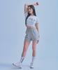 BORN TO WIN W Chrome B Shorts [Melange Grey]
