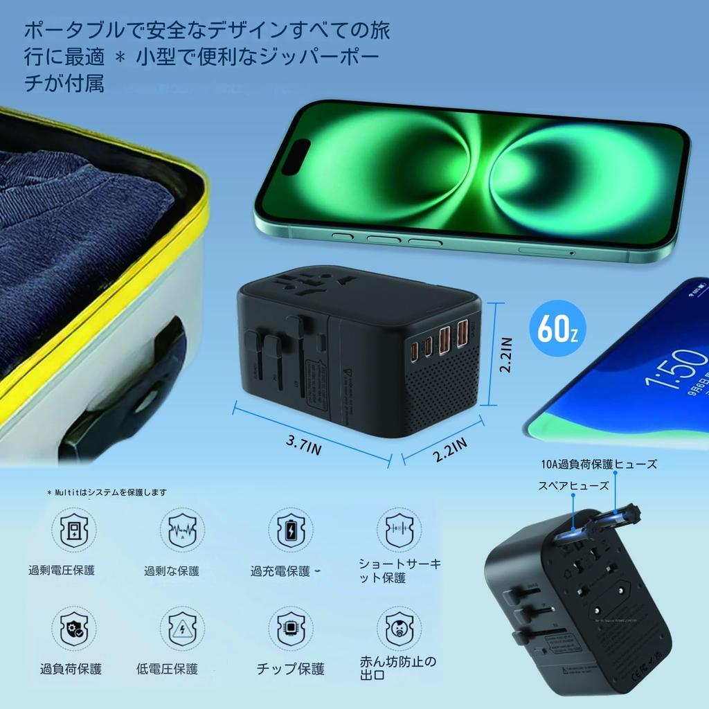 220V to 100V Transformer for International Power Outlet Sine Wave 2 USB 2 Travel Hair Compatible with up to 200 Including the United and South Made in