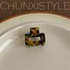 Dark Series Tortoiseshell Leopard Acetate Claw Clip: Large/Medium Hair Clip for Women