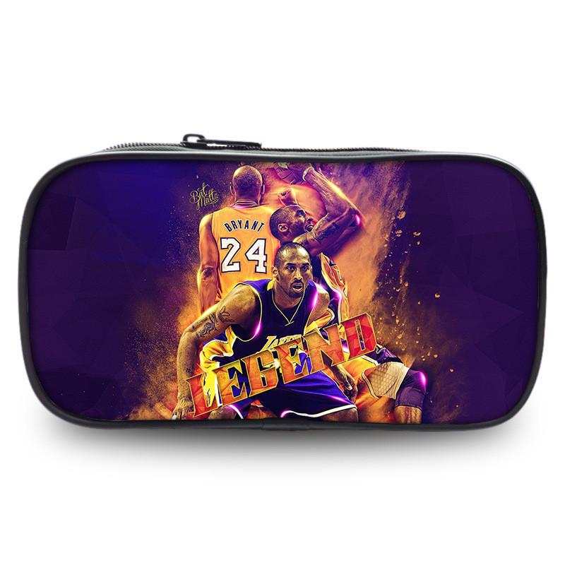 Kobe Bryant Sports Star Pen Case Large Capacity Stationery Organizer For Students