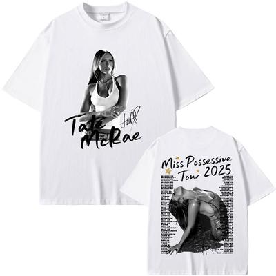 Τραγουδίστρια Tate McRae Miss Possessive So Close To What Tour 2025 Μπλουζάκι Άνδρες Γυναίκες Ρούχα Μόδα Ποπ Μουσική Μπλουζάκι Δώρο για Εραστή Καλοκαίρι
