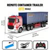 6CH/9CH Remote Control Truck Toy 2.4GHz RC Freight Trailer with LED Lights Hauler Truck Model for Children's Toys Gift