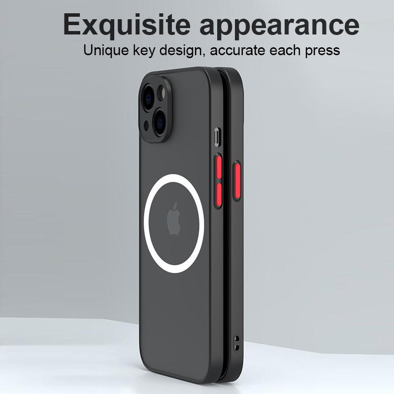 For Magsafe Luxury Silicone Transparent Case For Iphone 14 13 12 11 Pro Max X Xs Xr 7 8 Plus Magnetic Wireless Charging Cover