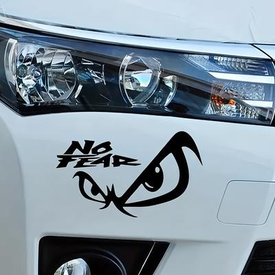 Furchtlose und wilde Augen kreative & lustige Aufkleber für Cartoon-Fans & Liebhaber, hohe Qualität für Autos, Lastwagen, Motorräder & Laptops