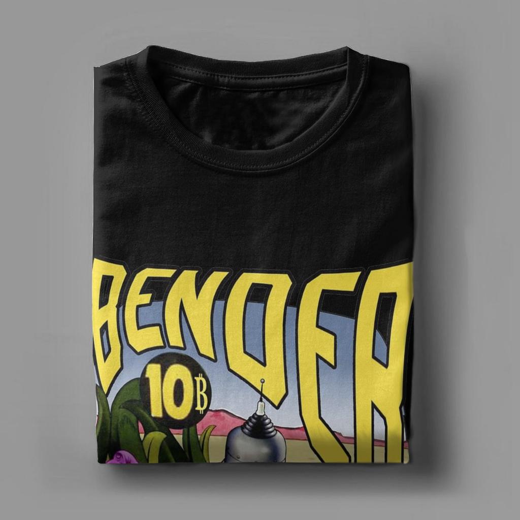 Benders Lela 10 Bitcoin Golden Age Future T-Shirt for Men Vintage Cotton Tee Shirt Short Sleeve T Shirt Birthday Gift Clothing