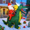 5.91FT Inflatable Toy Santa Claus Dragon with LED Light Festive Gift Xmas Decoration for Yard Christmas Supplies Home Ornament