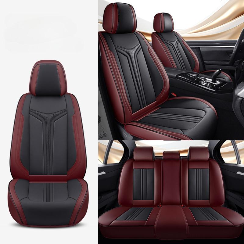 Five-seat Universal Car Seat Covers, Available In Multiple Colors, Easy To Install, Form-fitting Design, Suitable for Sedans, SUVs