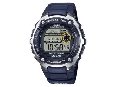 Montre Homme Collection Wave Scepter WV-200R-2AJF Bleu Marine Heure Mondiale Alarme NEUF