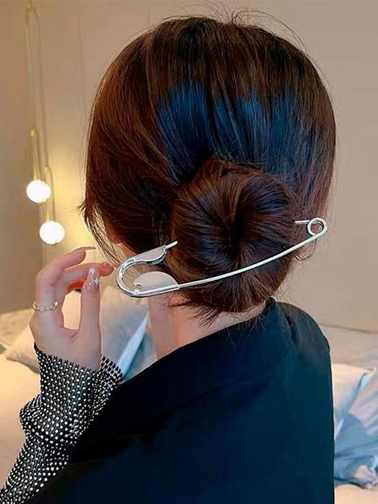 För Kvinnor Flickor Håraccessoarer Hårnålar Huvudbonader Gåvor Ny Stor Säkerhetsnål Metallhårklor