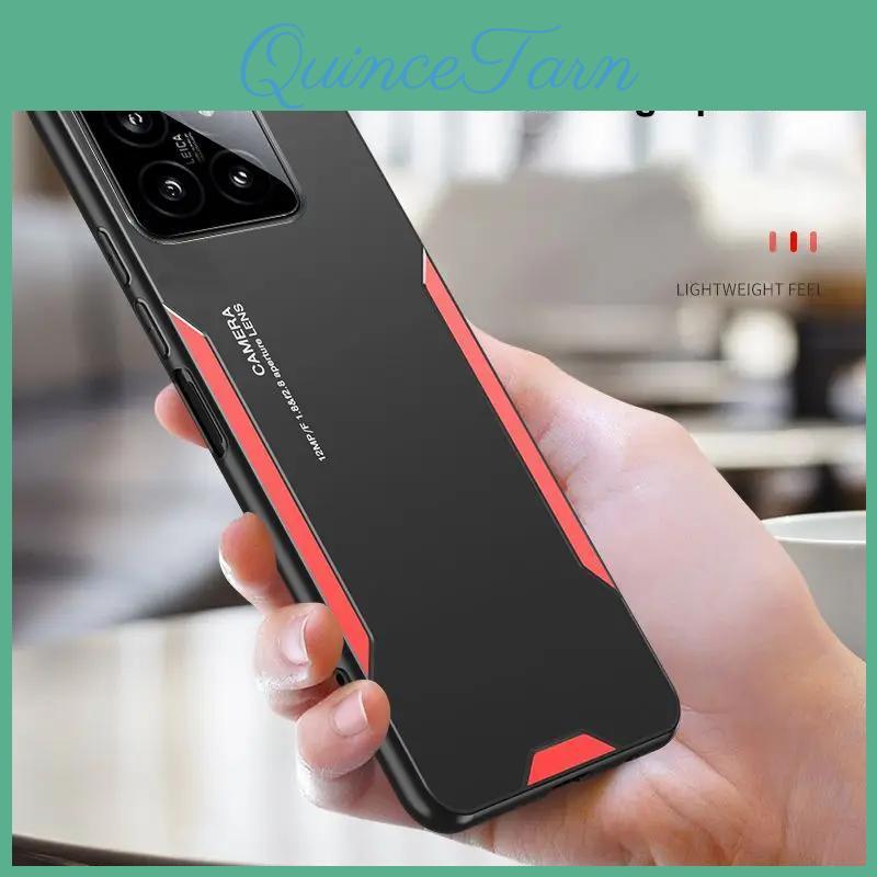 For 14t Pro Xiaomi 14 T Aluminum Alloy Metal Hard Case For Xiaomi Mi 13t 14tpro Matte Cover Silicone Shockproof Full Camera Protection Phone Case