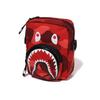 A Bathing Ape Shark Camouflage Fabric Crossbody Bag Men bags Dark-Blue Purple Red 0ZXBGM002901P