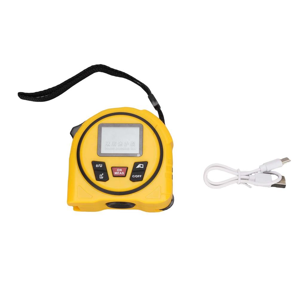 3in1 Laser Tape Measure 131ft Laser Measurement &16.4ft Manual Tape Ruler with Roller Measuring LCD for