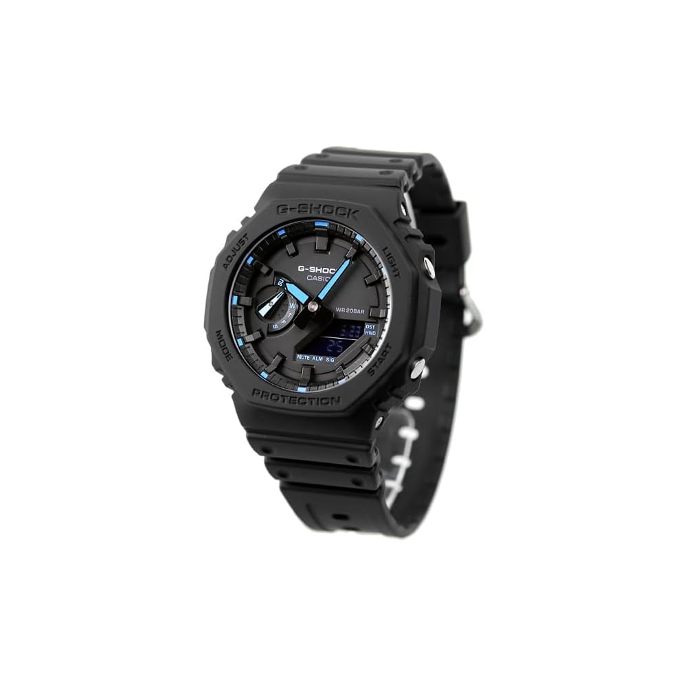 Casio G-Shock GA-2100 Series Quartz Men s Watch World Time Black Resin Strap