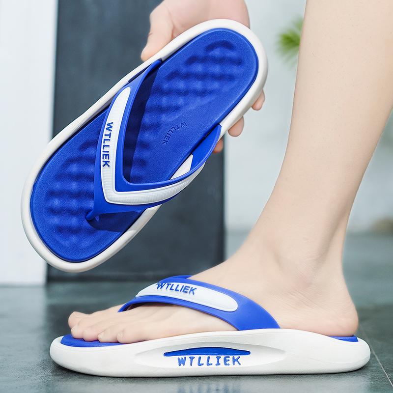 Summer New Men's Slippers, Versatile Casual Sports Wedge Sandals, Outdoor Anti-slip and Wear-resistant Beach Sandals