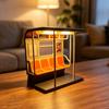 New York Train Lamp Retro LED Ambient Light with Hidden Button 3D Printed Desktop Night Light for Shelf Nightstand Decor