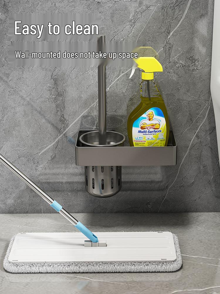 Nástěnná sada držáku na WC štětku pro efektivní čištění