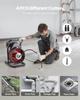 VEVOR Drain Cleaner Machine 23m x 13mm, Sewer Snake Auger Manual Feed with 4 Cutters & Air-activated Foot Switch for 50mm to 150mm Pipes