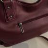Faux Leather Tote Bag for Women Fashion Shoulder Handbag with Zipper Pockets and Adjustable Strap