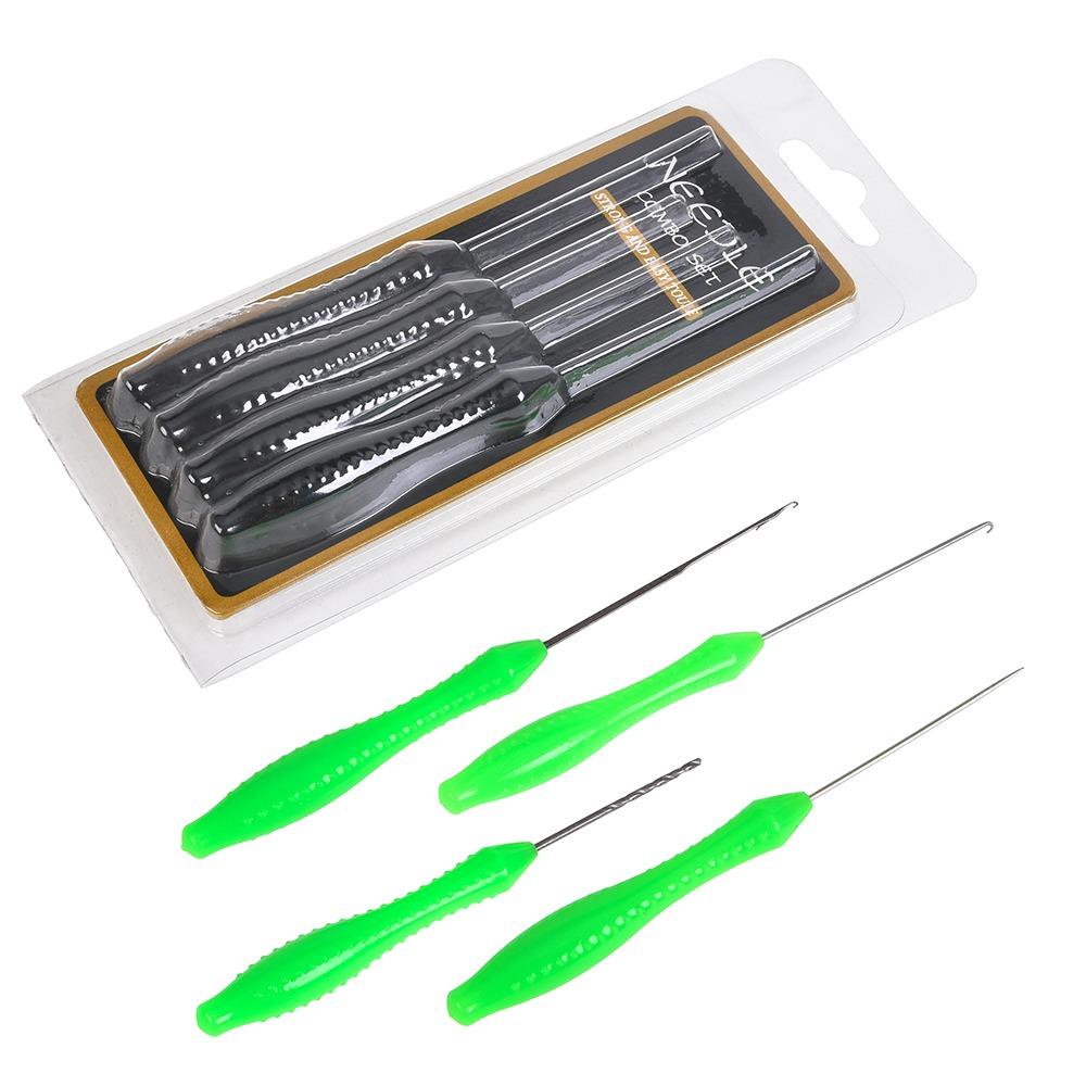 4PCS 4 In 1 Fishing Bait Needle ABS Lure Needle Tools Carp Fishing Baiting Rigs Tool Freshwater