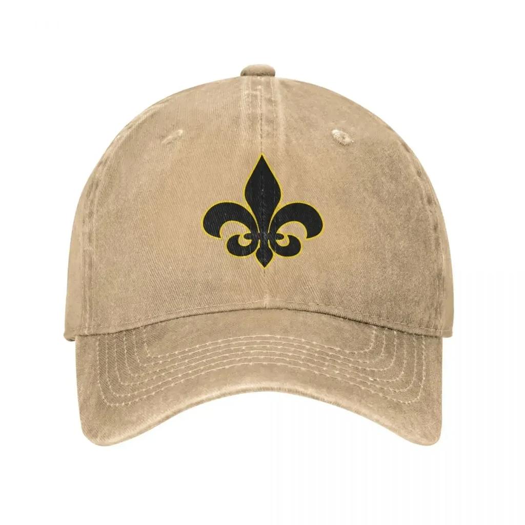2022 New Classic Wash Retro Fleur De Lis Lily Baseball Cap For Boy Girl Spring Summer Snapback Hat Flower Casquette