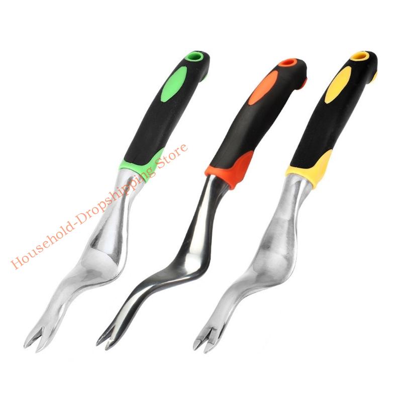 85AD Versatilitys Aluminum Gardening Weeder Tool Root Remover With For Effective Soil Aeration Plant Maintenance