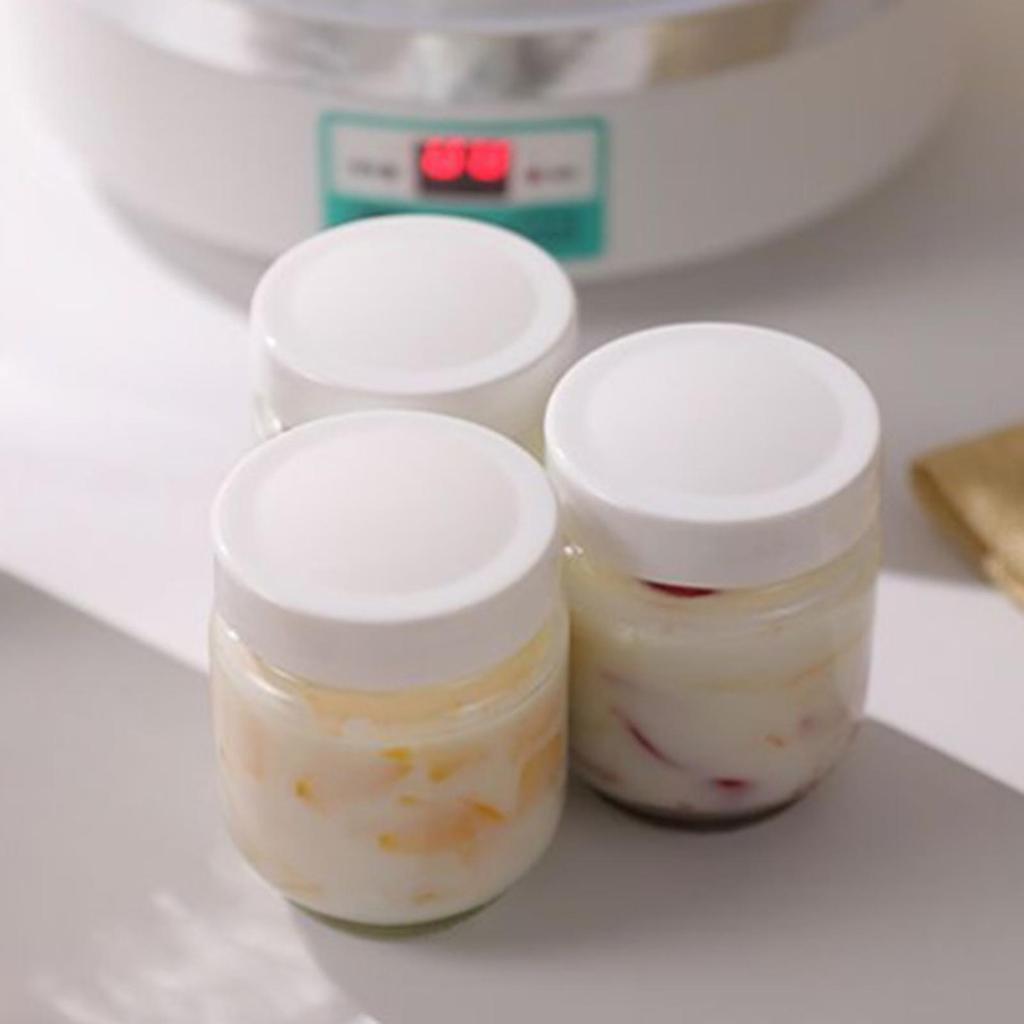 Yogurt Maker with 7 Glass Cups Automatic Makers for Cafe Kitchen Home