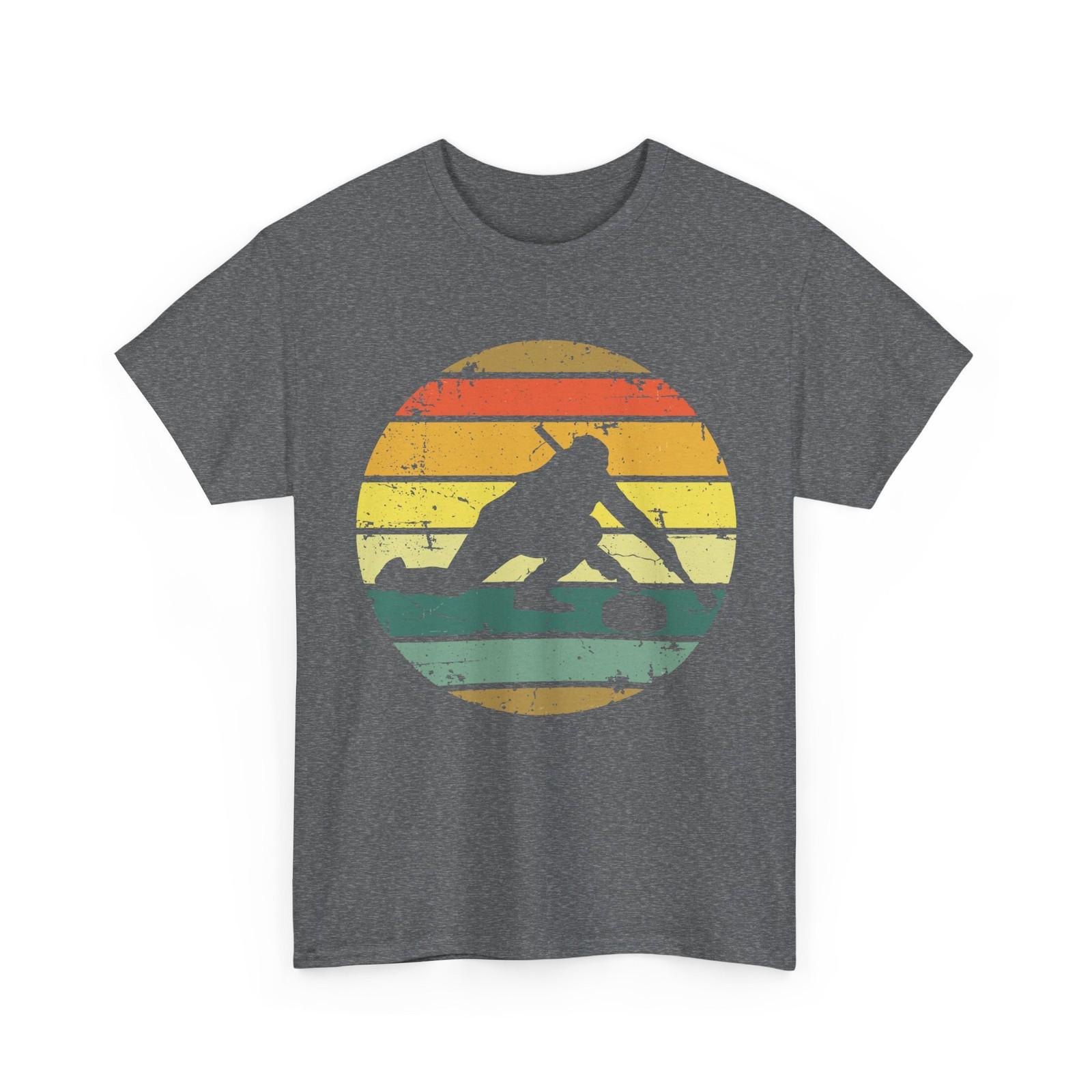 Curling Player T-Shirt, Curling Winter Sports Lovers Curler Shirt L