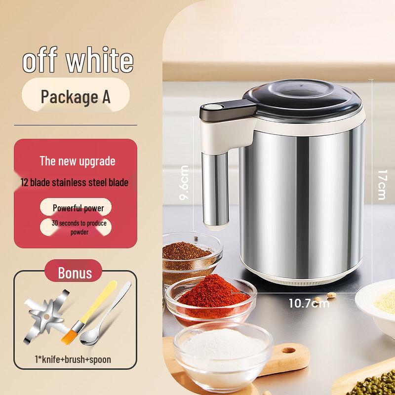 Ultra-Fine Grain and Cereal Crusher: Compact Household Grinder