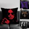 singer rock OOzzy OOsbourne Cushion Cover Pillow Case Antidustmite Invisible zipper silky plush cushion