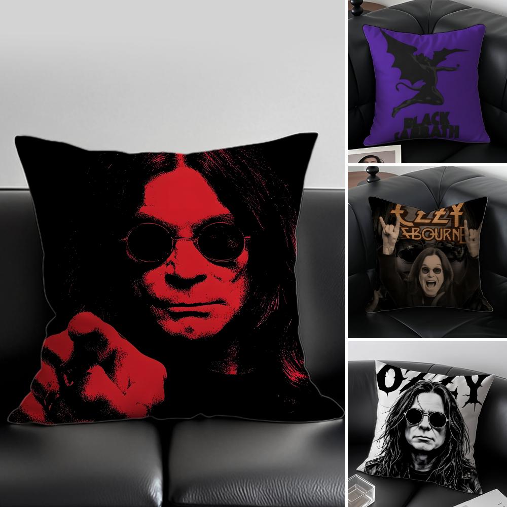 singer rock OOzzy OOsbourne Cushion Cover Pillow Case Antidustmite Invisible zipper silky plush cushion