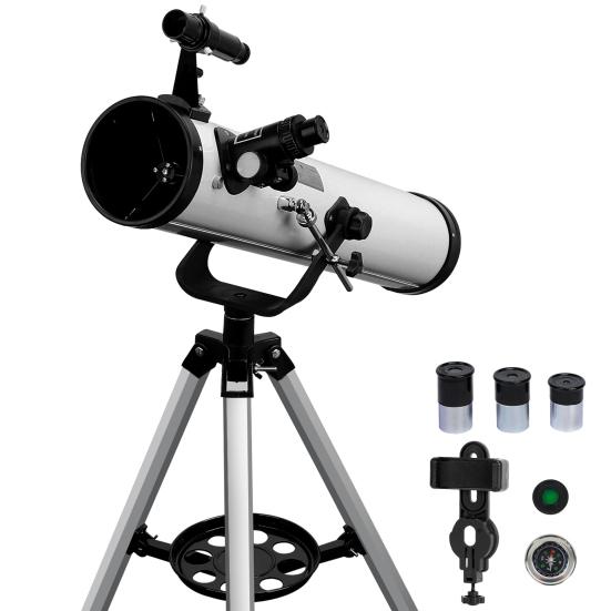 Telescope Large Aperture High Magnification Multifunction 76mm/700mm Monocular Astronomy Telescope with Tripod Finder