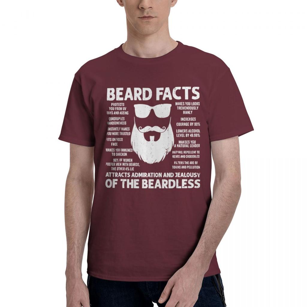Beard Facts Funny Bearded Men Dad 100 Cotton Casual Breathable Confortable Cute New Gifts And TShirts Funny Gifts