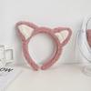 Autumn/Winter Plush Cartoon Heart Headband for Face Washing - Sweet Girly Hair Accessory