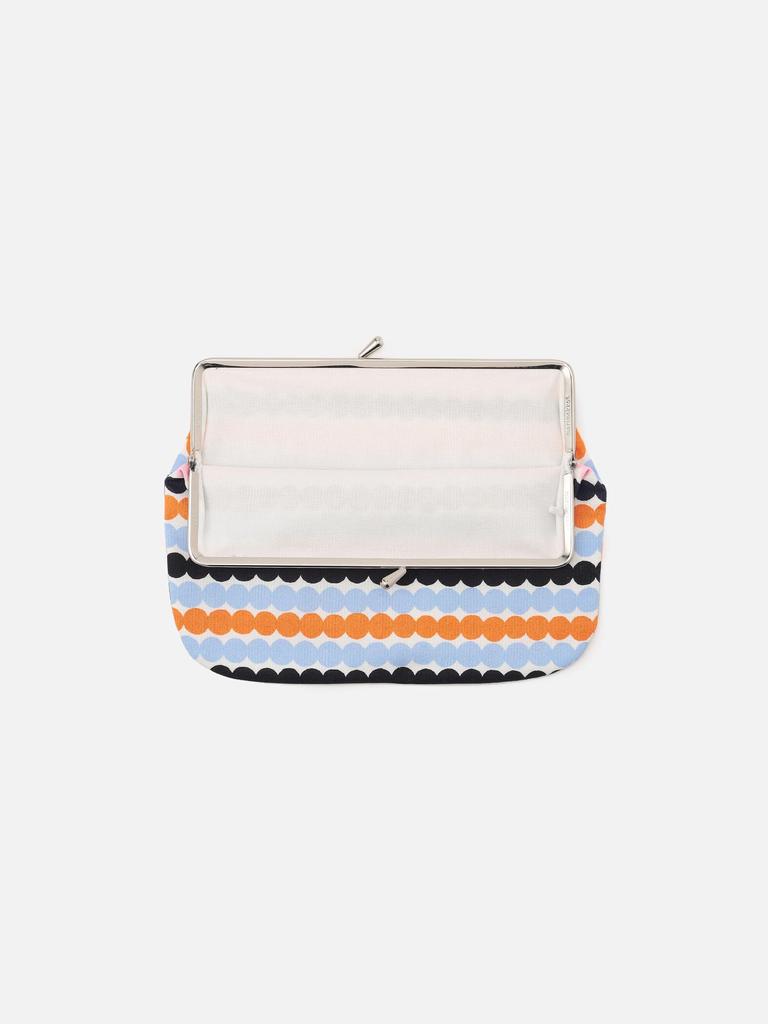 Mini Rasymatto Puolikas Kukkaro Purse Pouch for Women F Pink X Orange X Light Blue [Marimekko] 52_1_52259474406