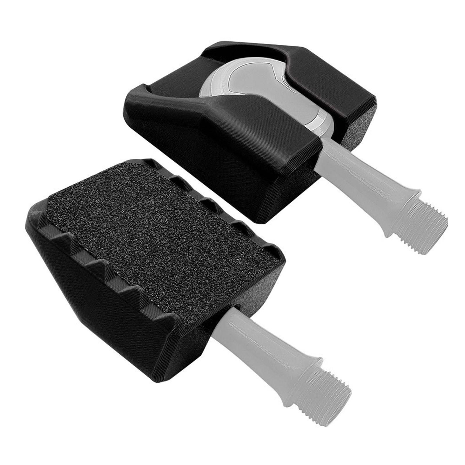 

Plastic Nonslip Bicycles Flat Step Converter Antislip Bike Clipless Pedal Adapters Cycling Accessories Easy to Install чорний