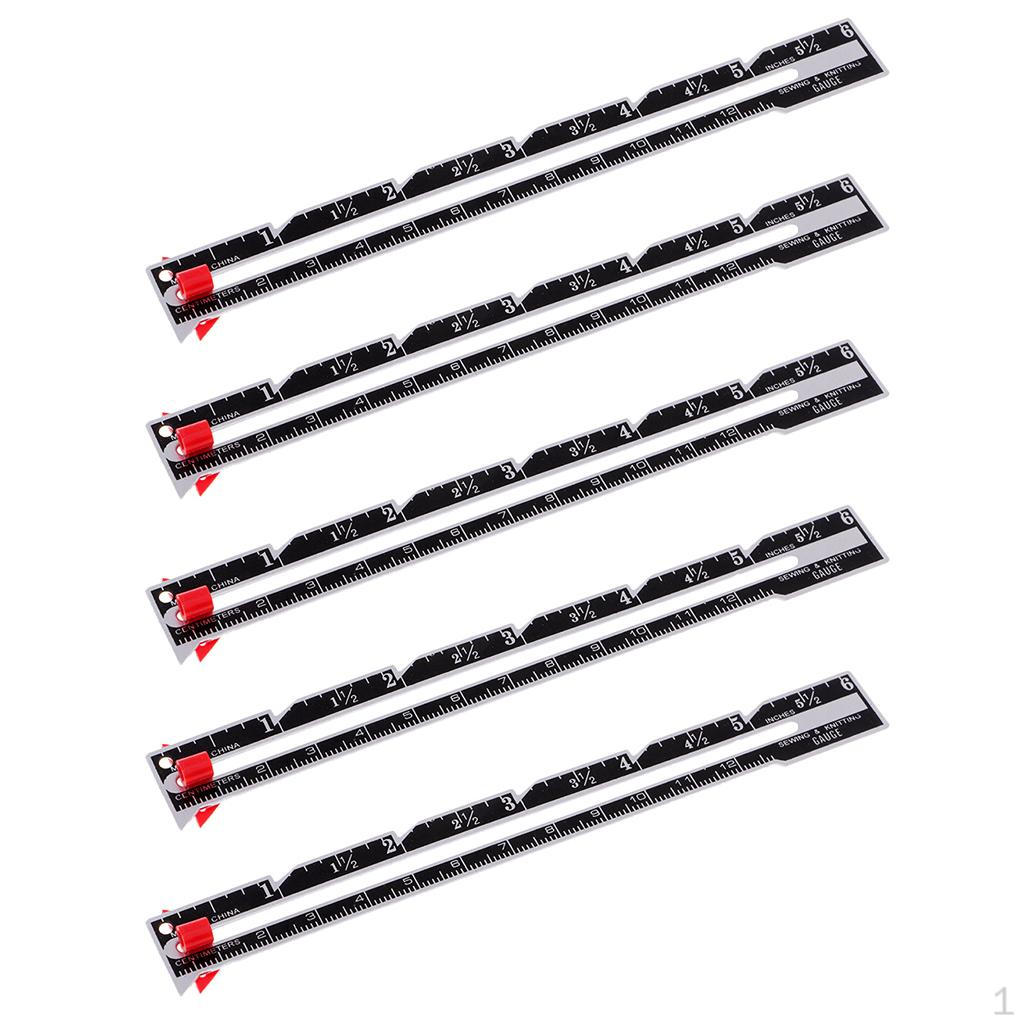 5 ks Šicí Pletací Měřicí Pravítko