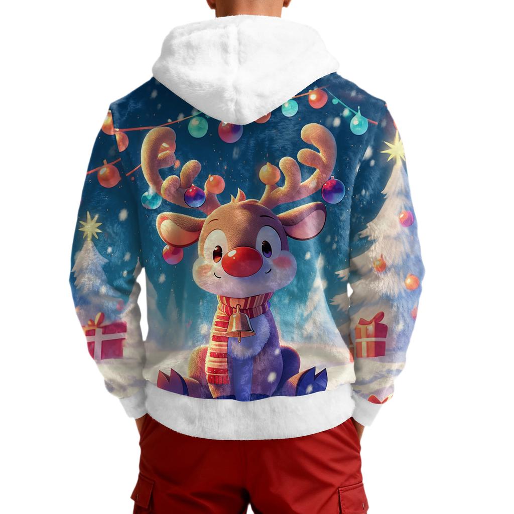 Men's  Leisure  Fashion  Half  Zipper  Hooded  Hood  Long  Sleeves  Hoodie