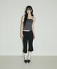 Seulliggeullou Dot Lace Sleeveless [Charcoal]