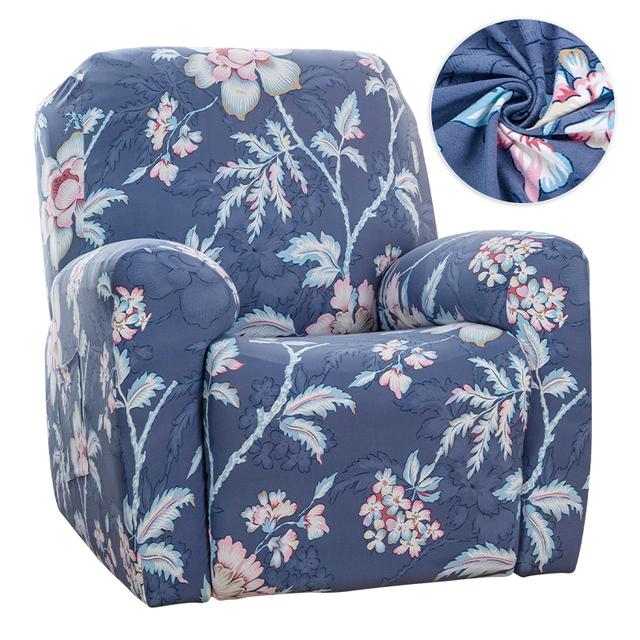 Floral Recliner Sofa Furniture Cover Stretch Reclining Sofa Furniture Slipcovers For Family Room Detachable Lazy Boy Relax Armchair Cover Home Decor