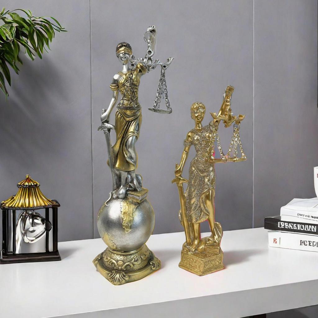 Greek Goddess Wealth Statue: Lucky Desk Ornament for Office or Cashier Gift