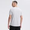 Round-neck Men's Short-sleeved Outdoor Sports Running Fitness Training T-shirt Quick-drying Top with Moisture-wicking Ice-silk Fabric