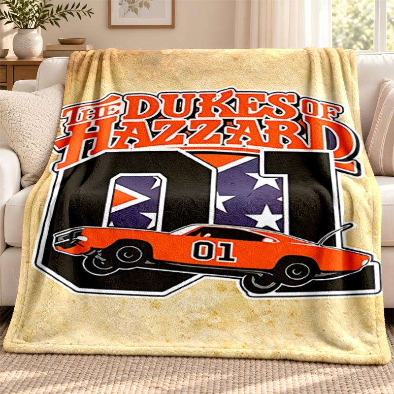Dukes Of Hazzard blanket Flannel Blanket Soft Cozy Plush Throw for Sofa Bed Lightweight Home Decoration Outdoor camping