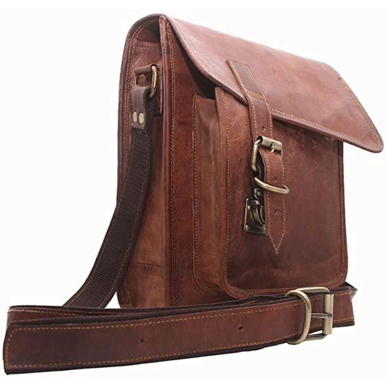 Leather Messenger Bag Personalized Leather Tablet Bag, Ipad Bag, Tablet Case, Crossbody Shoulder Bag Cool Ipad Purse