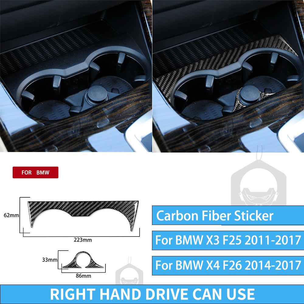For BMW X3 F25 2011-2017 For X4 F26 2014-2017 Accessories Interior Dashboard Gear Outlet Full Set Kit Carbon Fiber Cover Sticker