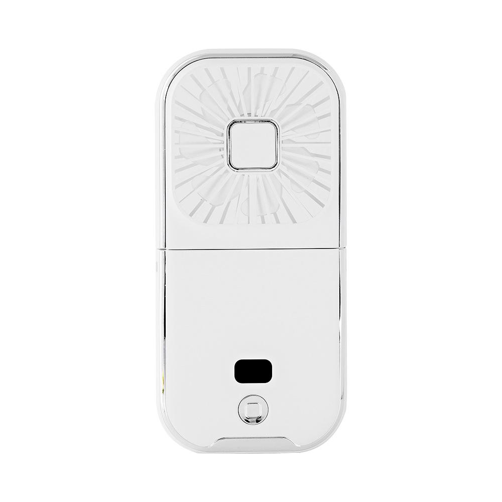Foldable Neck Hanging Mini USB Fan: Portable Handheld and Desktop Stand Fan.